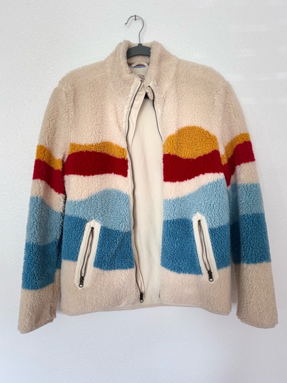 Faherty Sun and Wave Sherpa Fleece Jacket